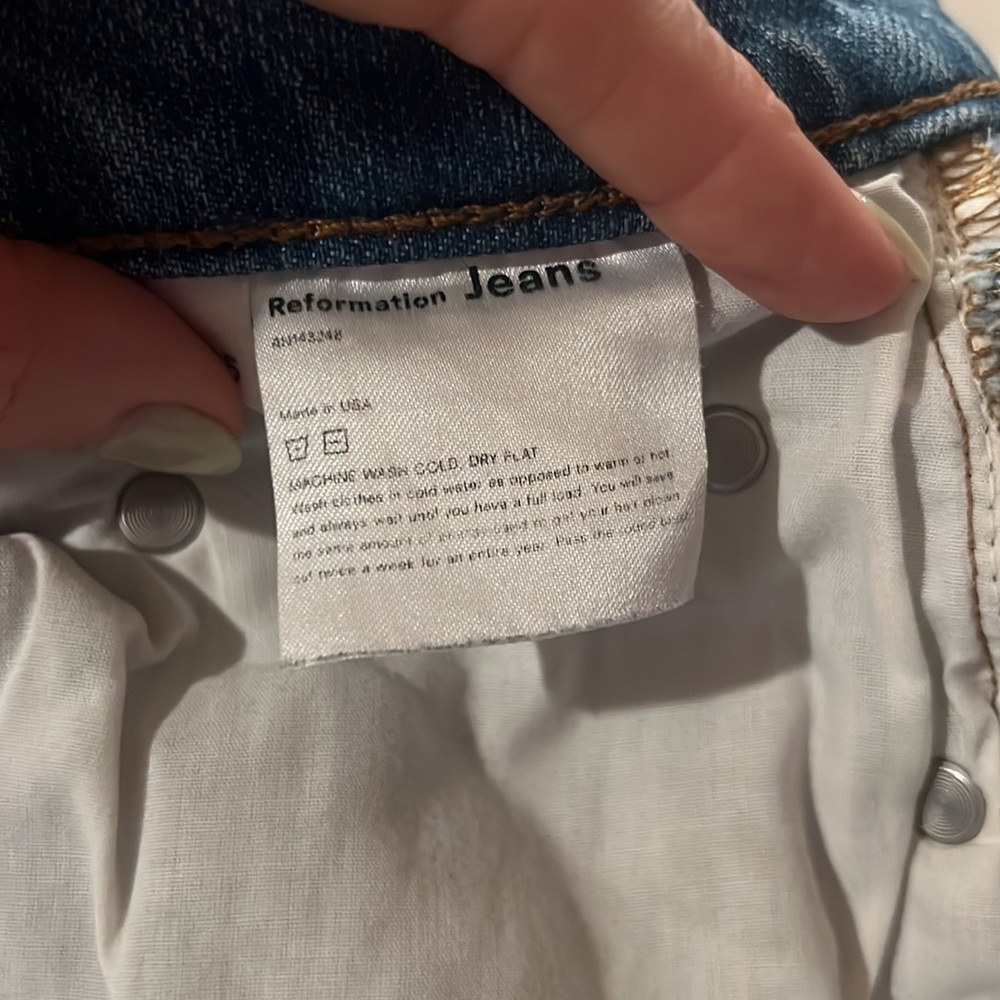 Reformation Blue Straight Leg Jeans - Picture 5 of 6